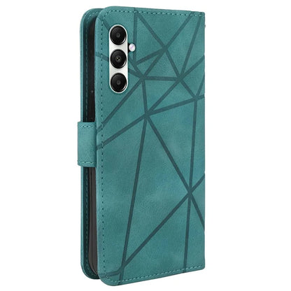 For Samsung Galaxy A05s 4G Case PU Leather Wallet Stand Lines Design Phone Cover