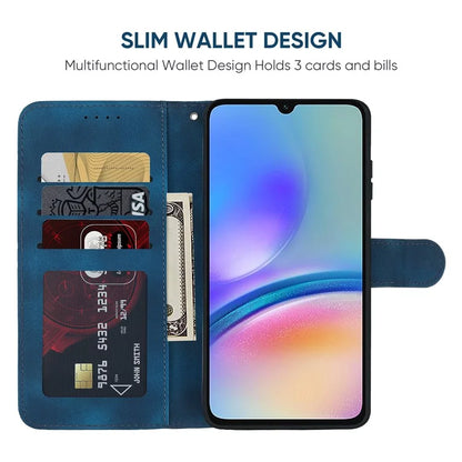For Samsung Galaxy A05s 4G Case PU Leather Wallet Stand Lines Design Phone Cover