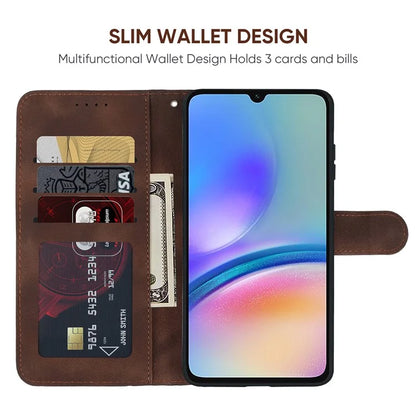 For Samsung Galaxy A05s 4G Case PU Leather Wallet Stand Lines Design Phone Cover