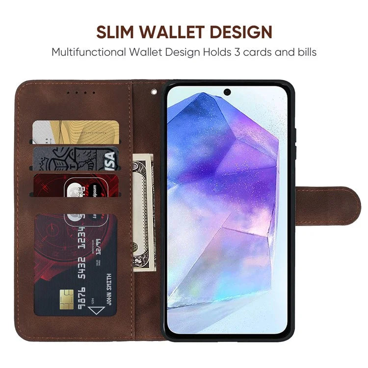For Samsung Galaxy A55 5G Case Shockproof Wallet Card Holder Leather Phone Cover