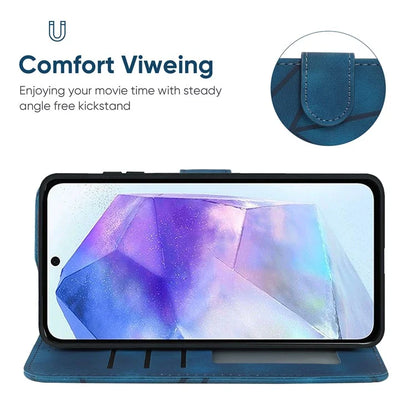For Samsung Galaxy A55 5G Case Shockproof Wallet Card Holder Leather Phone Cover