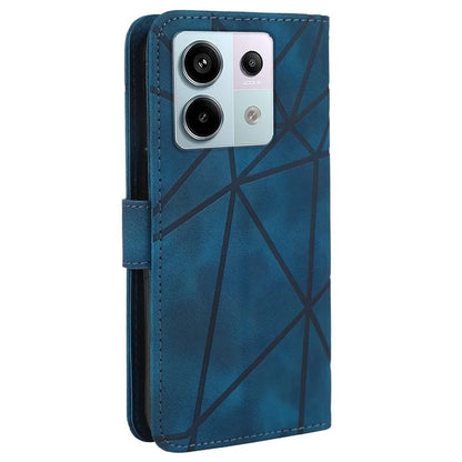 For Xiaomi Redmi Note 13 Pro 5G / Poco X6 5G Case Leather Phone Wallet Cover Lines Imprint