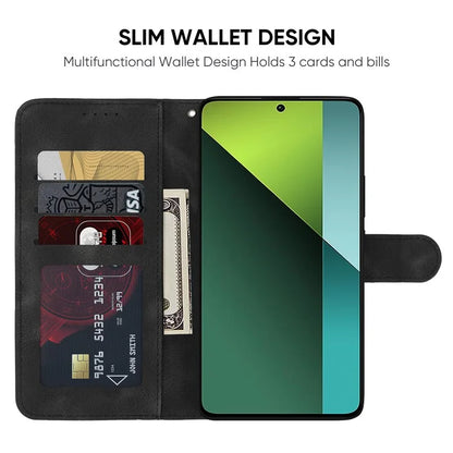 For Xiaomi Redmi Note 13 Pro 5G / Poco X6 5G Case Leather Phone Wallet Cover Lines Imprint