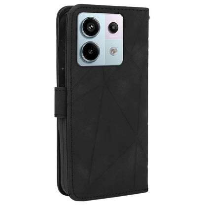 For Xiaomi Redmi Note 13 Pro 5G / Poco X6 5G Case Leather Phone Wallet Cover Lines Imprint
