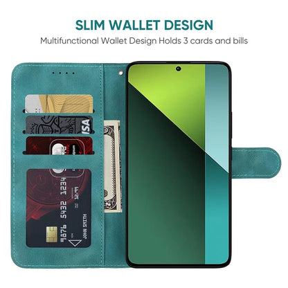 For Xiaomi Redmi Note 13 Pro 5G / Poco X6 5G Case Leather Phone Wallet Cover Lines Imprint