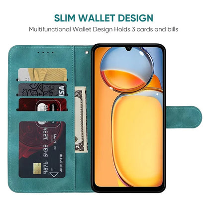 For Xiaomi Redmi 13C 4G / 13C 5G / Poco C65 4G Case Leather Line Pattern Flip Phone Cover