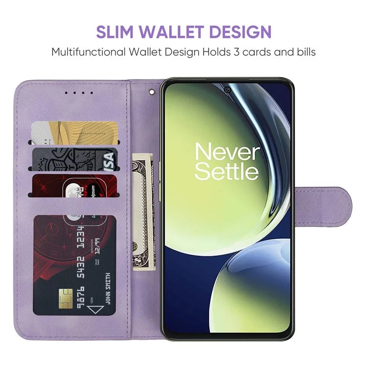 For Oppo K11x 5G / OnePlus Nord CE 3 Lite 5G / Nord N30 5G Case Skin-Touch Lines Imprint Leather Phone Cover