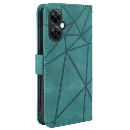 For Oppo K11x 5G / OnePlus Nord CE 3 Lite 5G / Nord N30 5G Case Skin-Touch Lines Imprint Leather Phone Cover