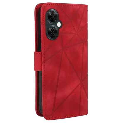 For Oppo K11x 5G / OnePlus Nord CE 3 Lite 5G / Nord N30 5G Case Skin-Touch Lines Imprint Leather Phone Cover
