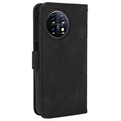 For OnePlus 11 5G Case Line Imprinted Wallet Leather Phone Cover