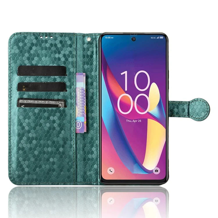 For TCL 50 XL 5G Case Dot Pattern Flip Leather Phone Cover Wallet