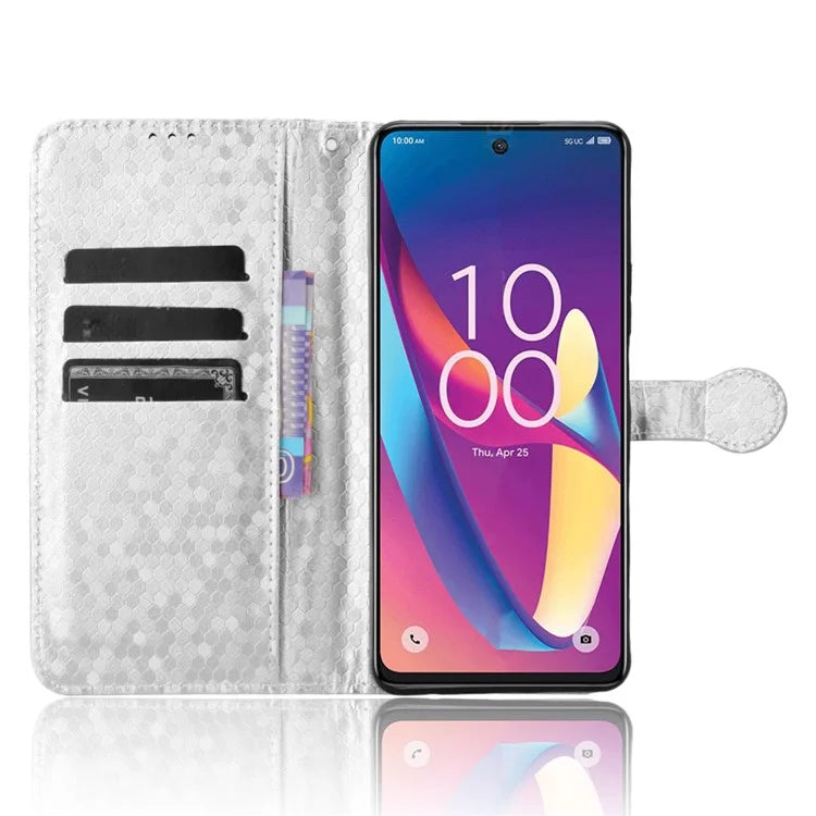 For TCL 50 XL 5G Case Dot Pattern Flip Leather Phone Cover Wallet