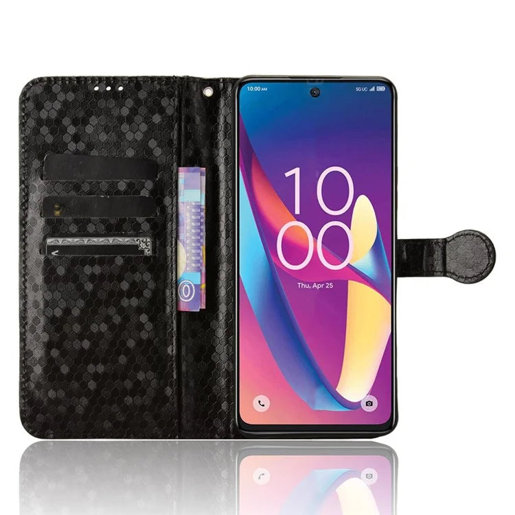 For TCL 50 XL 5G Case Dot Pattern Flip Leather Phone Cover Wallet