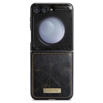 CASEME 003 Series For Samsung Galaxy Z Flip5 5G Case Leather Phone Cover Oil Wax Crazy Horse Texture
