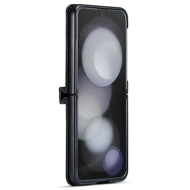 CASEME 003 Series For Samsung Galaxy Z Flip5 5G Case Leather Phone Cover Ring Kickstand