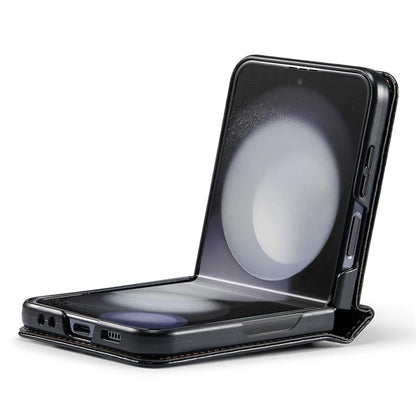 CASEME 003 Series For Samsung Galaxy Z Flip5 5G Case Leather Phone Cover Ring Kickstand