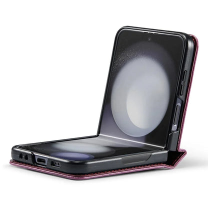 CASEME 003 Series For Samsung Galaxy Z Flip5 5G Case Leather Phone Cover Ring Kickstand