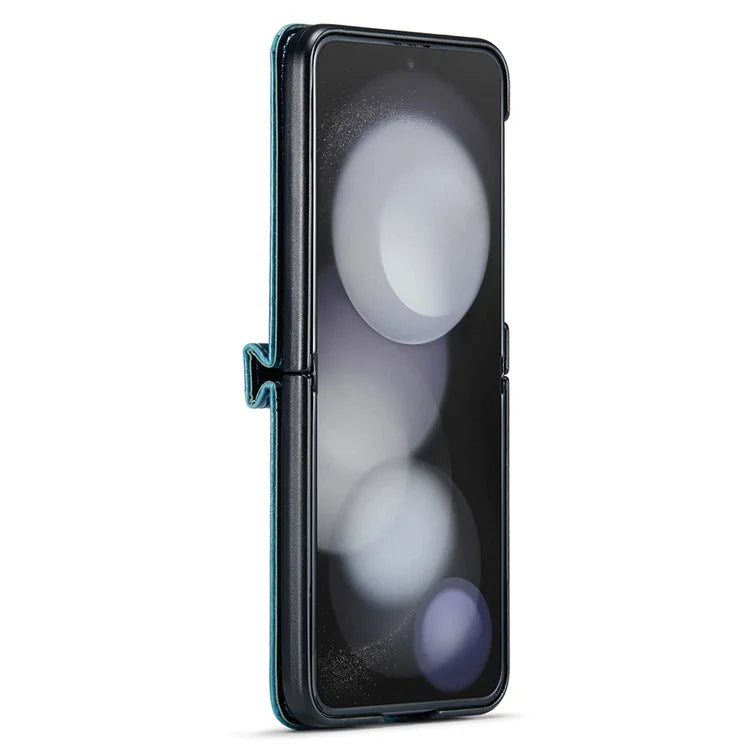 CASEME 003 Series For Samsung Galaxy Z Flip5 5G Case Leather Phone Cover Ring Kickstand