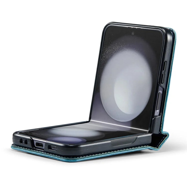 CASEME 003 Series For Samsung Galaxy Z Flip5 5G Case Leather Phone Cover Ring Kickstand