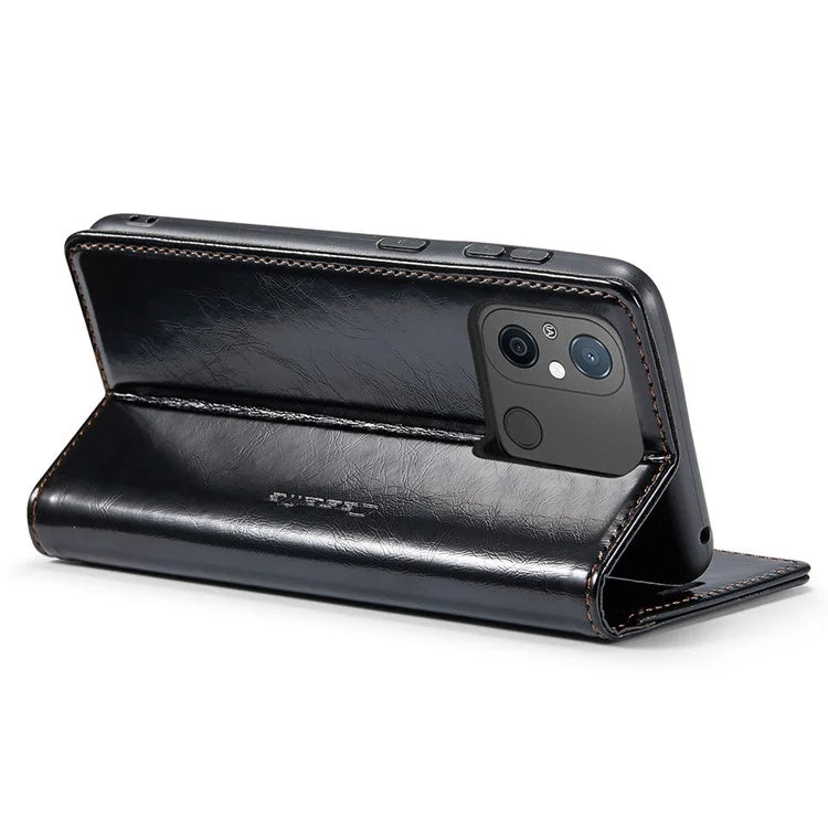 CASEME 003 Series For Xiaomi Redmi 12C 4G / Redmi 11A 4G Case Leather Stand Phone Cover