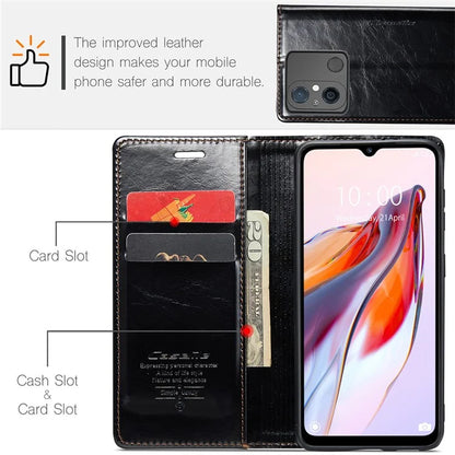 CASEME 003 Series For Xiaomi Redmi 12C 4G / Redmi 11A 4G Case Leather Stand Phone Cover