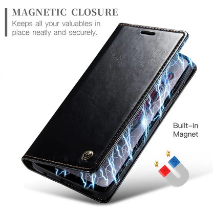 CASEME 003 Series For Xiaomi Redmi 12C 4G / Redmi 11A 4G Case Leather Stand Phone Cover