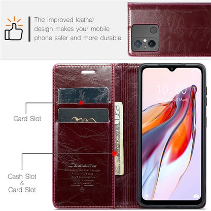 CASEME 003 Series For Xiaomi Redmi 12C 4G / Redmi 11A 4G Case Leather Stand Phone Cover