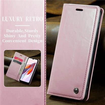 CASEME 003 Series For Xiaomi Redmi 12C 4G / Redmi 11A 4G Case Leather Stand Phone Cover