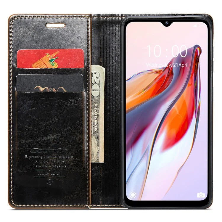 CASEME 003 Series For Xiaomi Redmi 12C 4G / Redmi 11A 4G Case Leather Stand Phone Cover