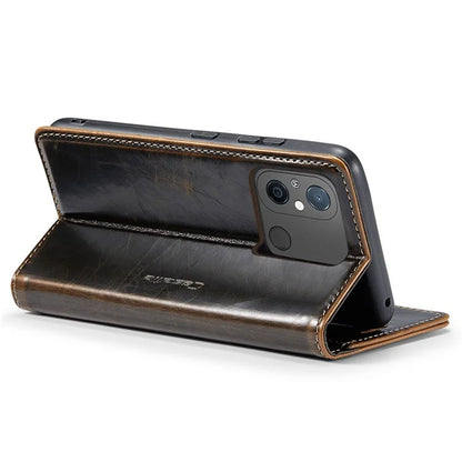 CASEME 003 Series For Xiaomi Redmi 12C 4G / Redmi 11A 4G Case Leather Stand Phone Cover