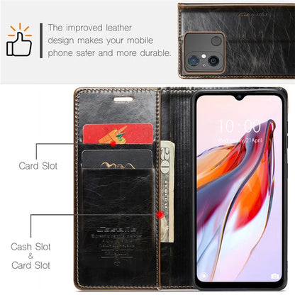 CASEME 003 Series For Xiaomi Redmi 12C 4G / Redmi 11A 4G Case Leather Stand Phone Cover