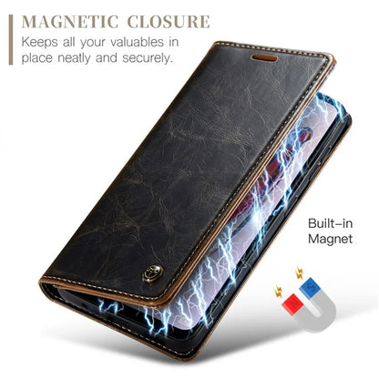 CASEME 003 Series For Xiaomi Redmi 12C 4G / Redmi 11A 4G Case Leather Stand Phone Cover