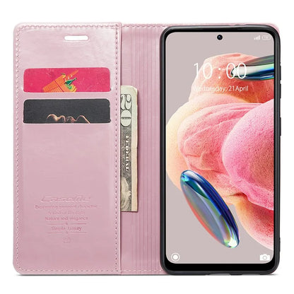 CASEME 003 Series For Xiaomi Redmi Note 12 4G Case Crazy Horse Texture Leather Phone Cover