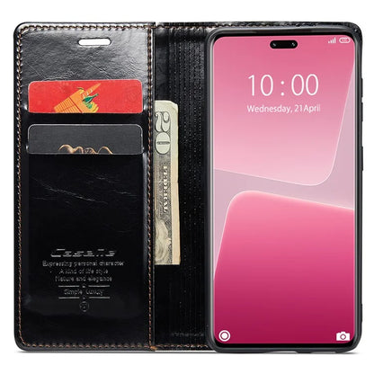 CASEME 003 Series For Xiaomi 13 Lite / Civi 2 5G Phone Case Crazy Horse Texture Leather Flip Cover
