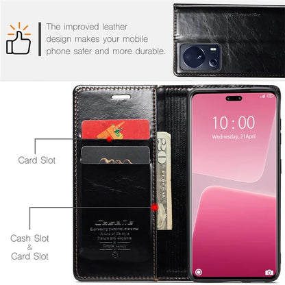 CASEME 003 Series For Xiaomi 13 Lite / Civi 2 5G Phone Case Crazy Horse Texture Leather Flip Cover