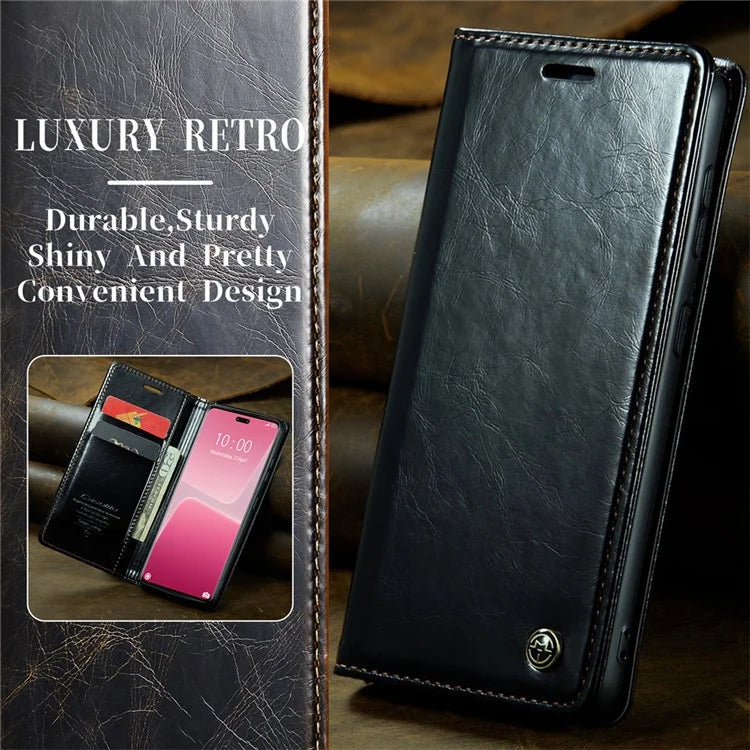 CASEME 003 Series For Xiaomi 13 Lite / Civi 2 5G Phone Case Crazy Horse Texture Leather Flip Cover