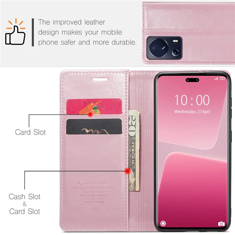 CASEME 003 Series For Xiaomi 13 Lite / Civi 2 5G Phone Case Crazy Horse Texture Leather Flip Cover