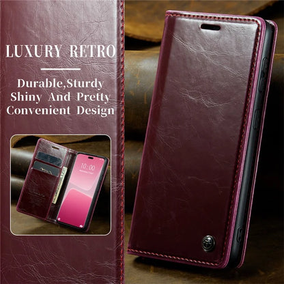CASEME 003 Series For Xiaomi 13 Lite / Civi 2 5G Phone Case Crazy Horse Texture Leather Flip Cover