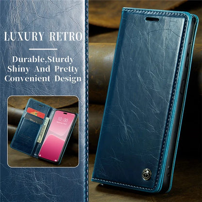 CASEME 003 Series For Xiaomi 13 Lite / Civi 2 5G Phone Case Crazy Horse Texture Leather Flip Cover
