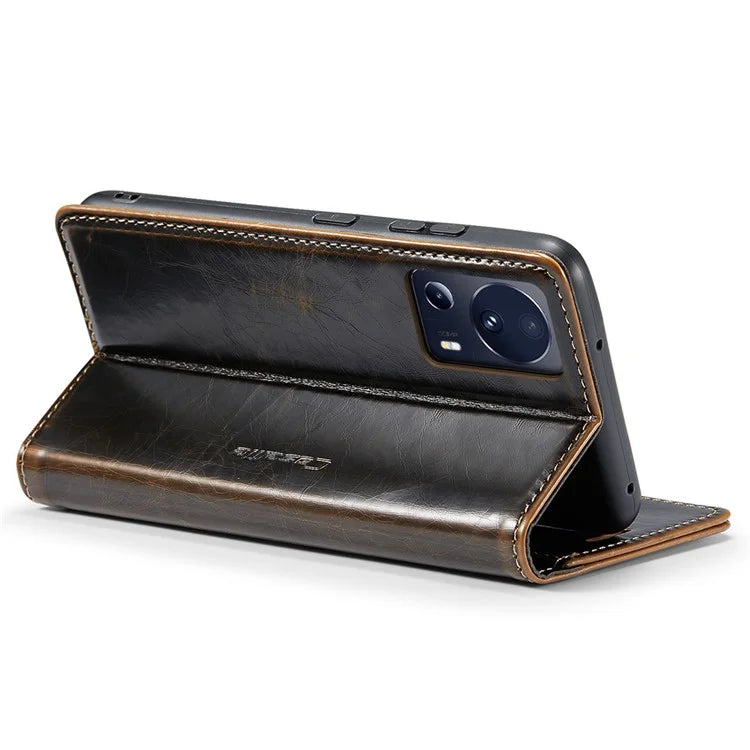 CASEME 003 Series For Xiaomi 13 Lite / Civi 2 5G Phone Case Crazy Horse Texture Leather Flip Cover