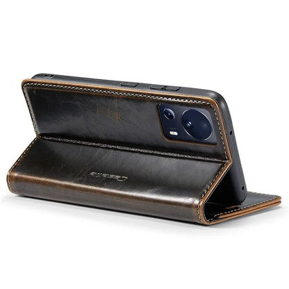 CASEME 003 Series For Xiaomi 13 Lite / Civi 2 5G Phone Case Crazy Horse Texture Leather Flip Cover