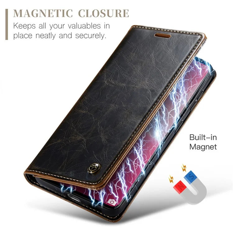 CASEME 003 Series For Xiaomi 13 Lite / Civi 2 5G Phone Case Crazy Horse Texture Leather Flip Cover