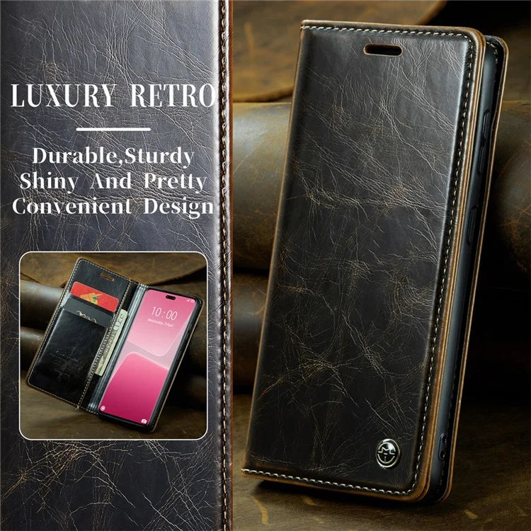 CASEME 003 Series For Xiaomi 13 Lite / Civi 2 5G Phone Case Crazy Horse Texture Leather Flip Cover