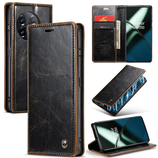 CASEME 003 Series For OnePlus 11 5G Case Leather Phone Cover with Wallet Stand