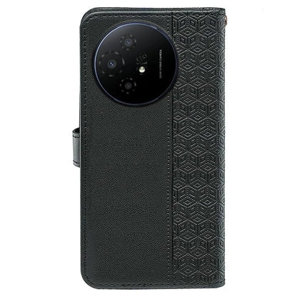 For TCL 50 XL 5G Case Cubic Grid Imprinted PU Leather Wallet Stand Phone Cover