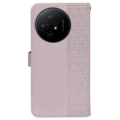 For TCL 50 XL 5G Case Cubic Grid Imprinted PU Leather Wallet Stand Phone Cover