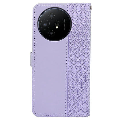 For TCL 50 XL 5G Case Cubic Grid Imprinted PU Leather Wallet Stand Phone Cover