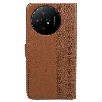For TCL 50 XL 5G Case Cubic Grid Imprinted PU Leather Wallet Stand Phone Cover