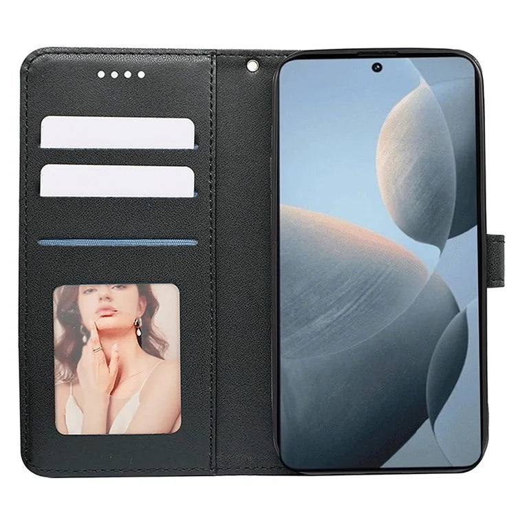 For Xiaomi Poco F6 Pro 5G / Redmi K70 5G / K70 Pro 5G Case Cubic Grid Leather Wallet Phone Cover