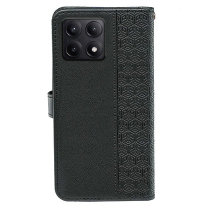 For Xiaomi Poco F6 Pro 5G / Redmi K70 5G / K70 Pro 5G Case Cubic Grid Leather Wallet Phone Cover